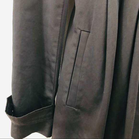 CKM Swing Coat Sz M Black Caroline K Morgan pocket - Picture 7 of 12